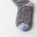 Meias de chinelo de pelúcia de pelúcia quente de inverno grosso